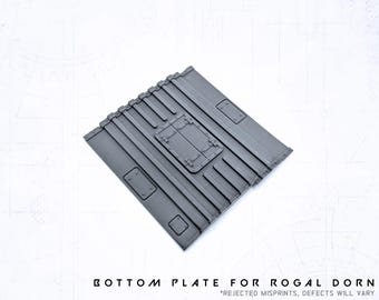 Bottom Plate for Dorn Tank (Rejected Misprints) - Resin 3D Print - for Tabletop Wargames