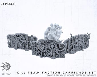 Plague Faction Barricades - Resin 3D Print - for Tabletop Wargames