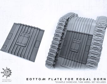 Placa inferior para tanque Dorn - Impresión 3D en resina - para juegos de guerra de mesa