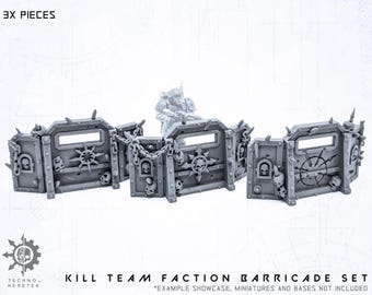 Traitor infantry Faction Barricades - Resin 3D Print - for Tabletop Wargames
