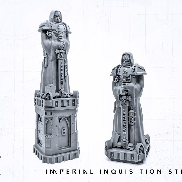 Imperial Inquisition Statue - Resin 3D Print Terrain for 28mm Tabletop Wargame