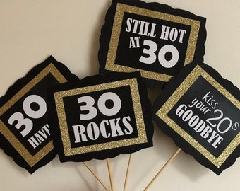 30th Birthday Decorations, 30th Party Decorations, 30th Birthday Centerpieces, 30th Party for Women, 30th Birthday Table Decorations