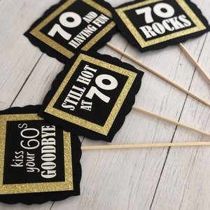 70th Birthday Decorations, 70th Party Decorations, 70th Birthday Centerpieces, 70th Party for Women, 70th Birthday Table Decorations