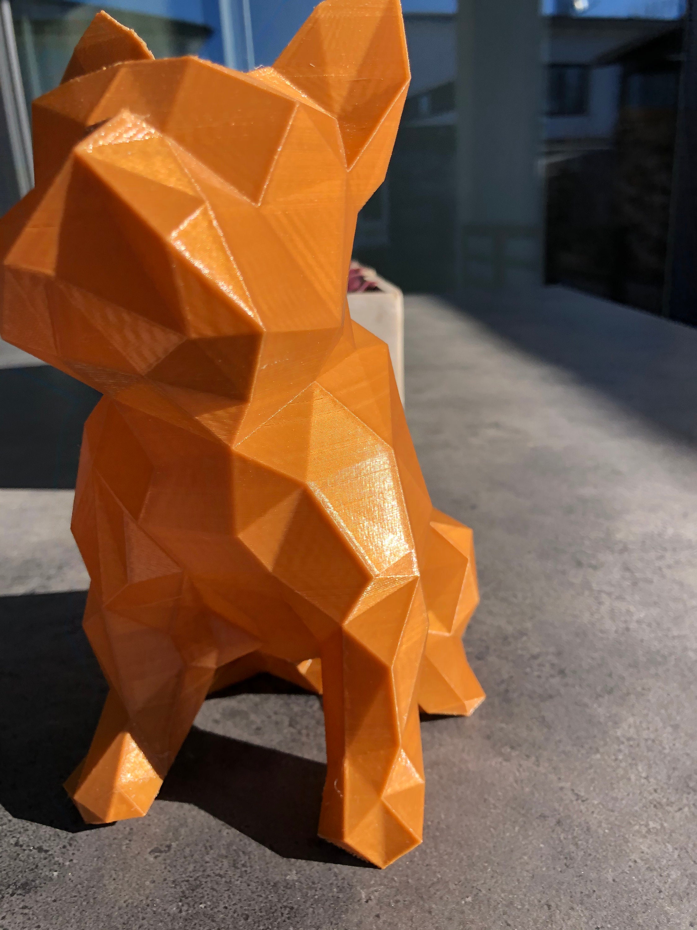 Bully Figure French Bulldog 3D Print Print Polygon Design