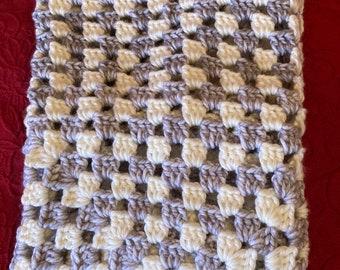 Baby Blanket Crocheted Granny Square