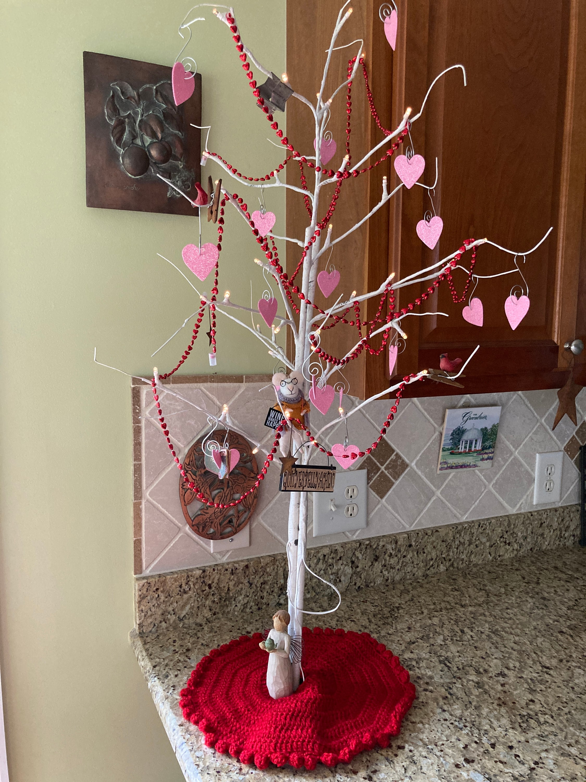 Decorative Tree Skirt, Table Top Tree Skirt, Tree Skirt for 24 36h Tree