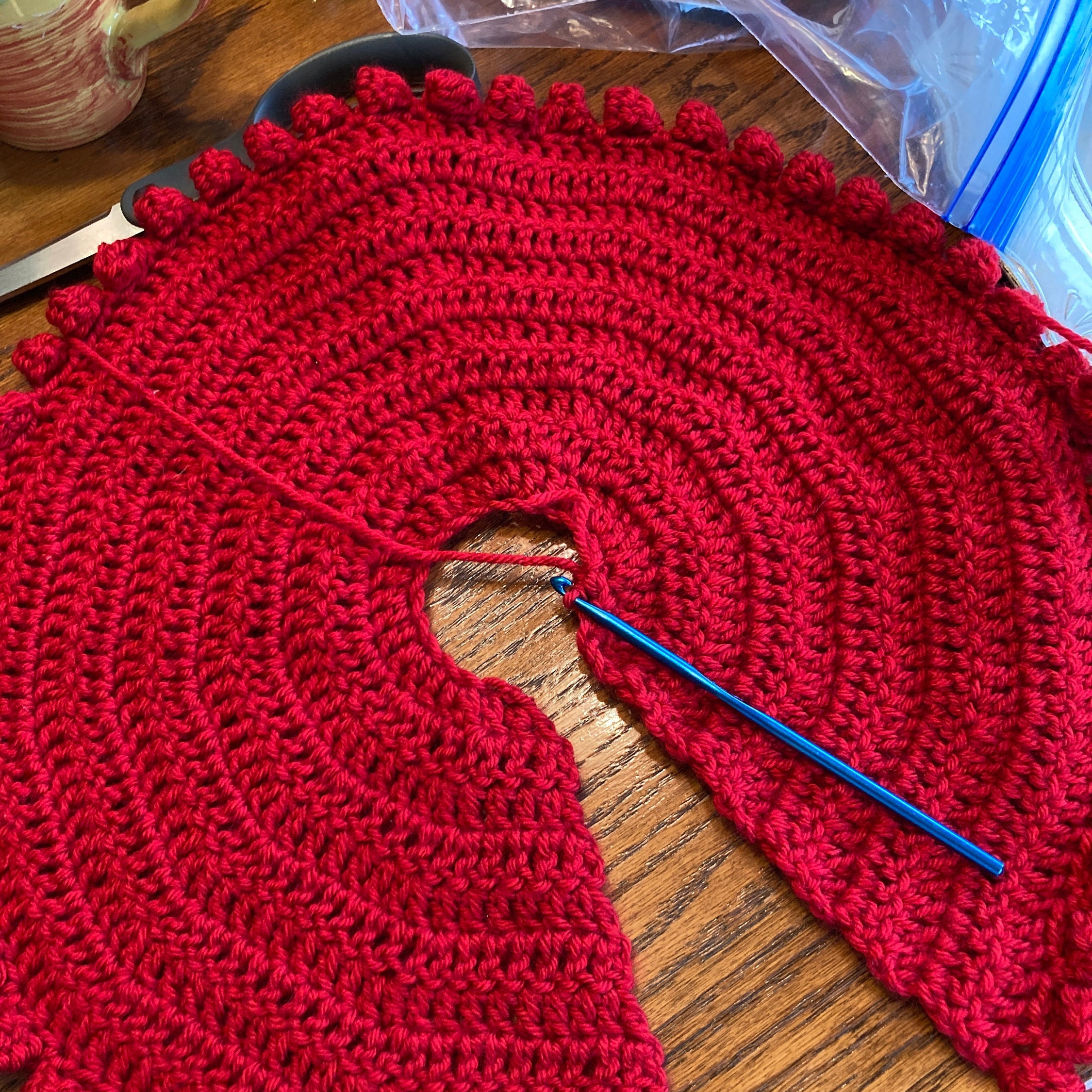 Decorative Tree Skirt, Table Top Tree Skirt, Tree Skirt for 24 36h Tree