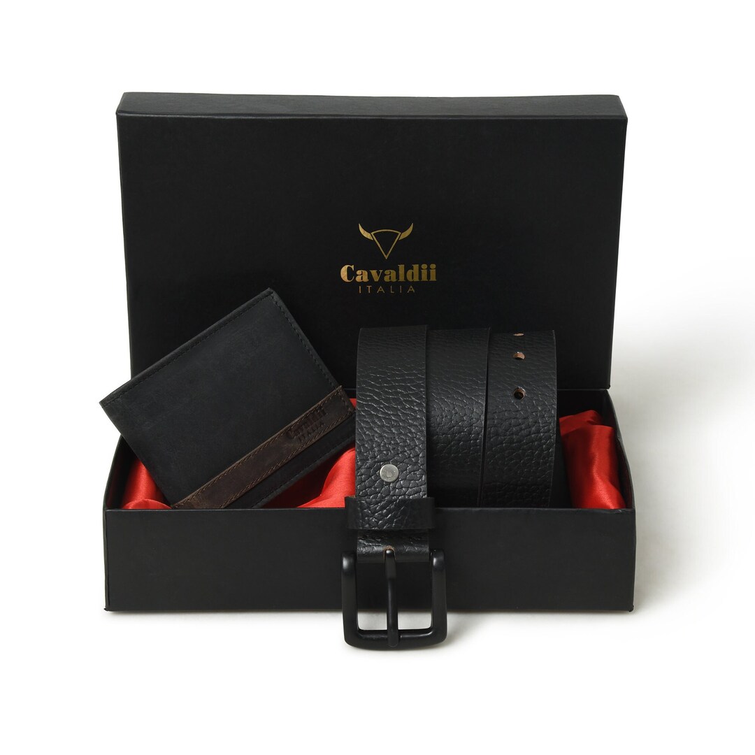 mens designer belt and wallet set