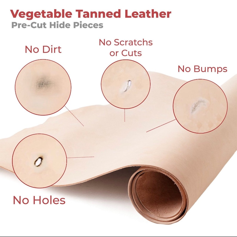 FULL GRAIN Tooling Vegetable Tanned Natural Leather All THICKNESS, Veg Leather Sheets for Crafts Belt, Wallet, Jewelry, Earring, bag,binding image 5