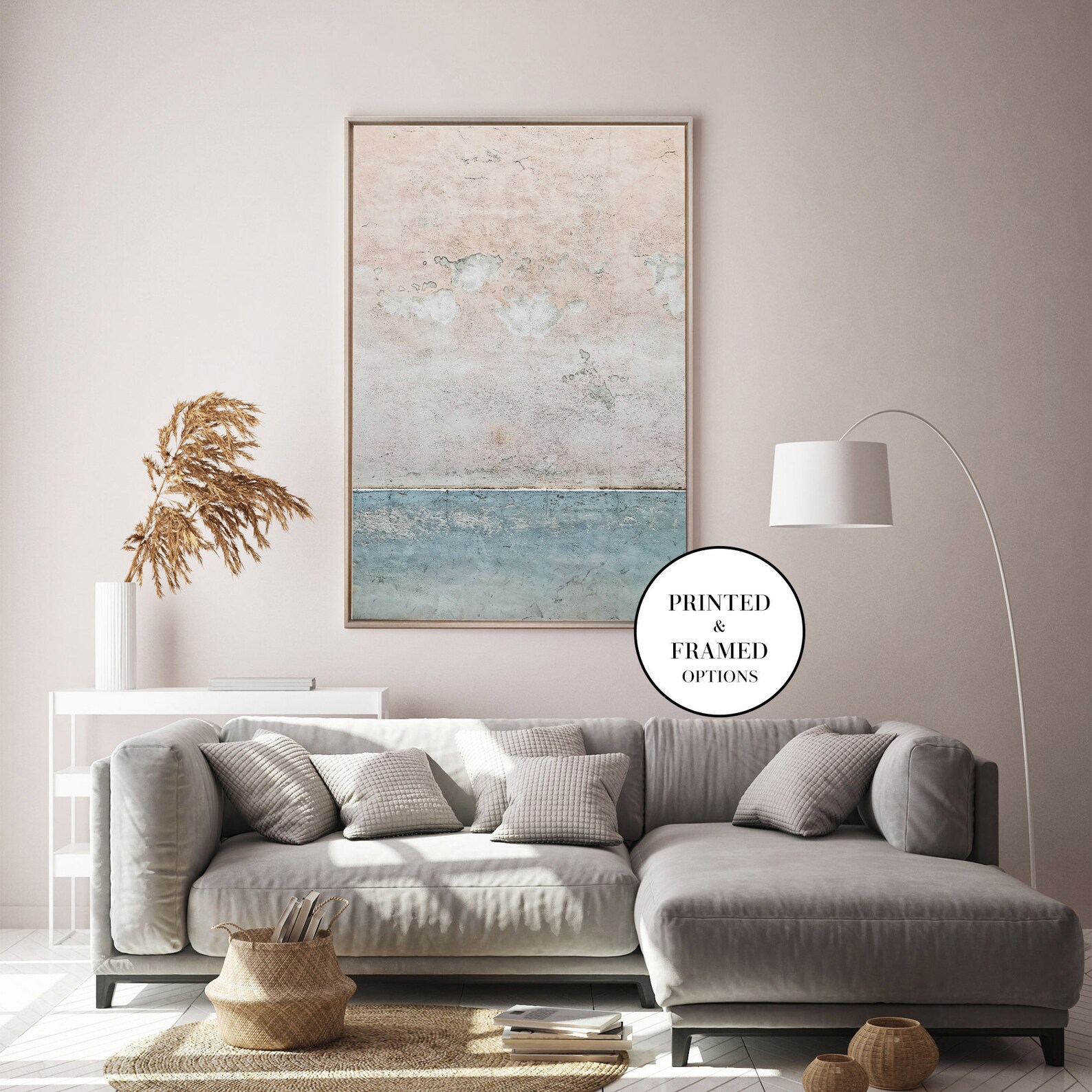 Blue Living Room Art Large Blue Coastal Art Print Abstract Etsy