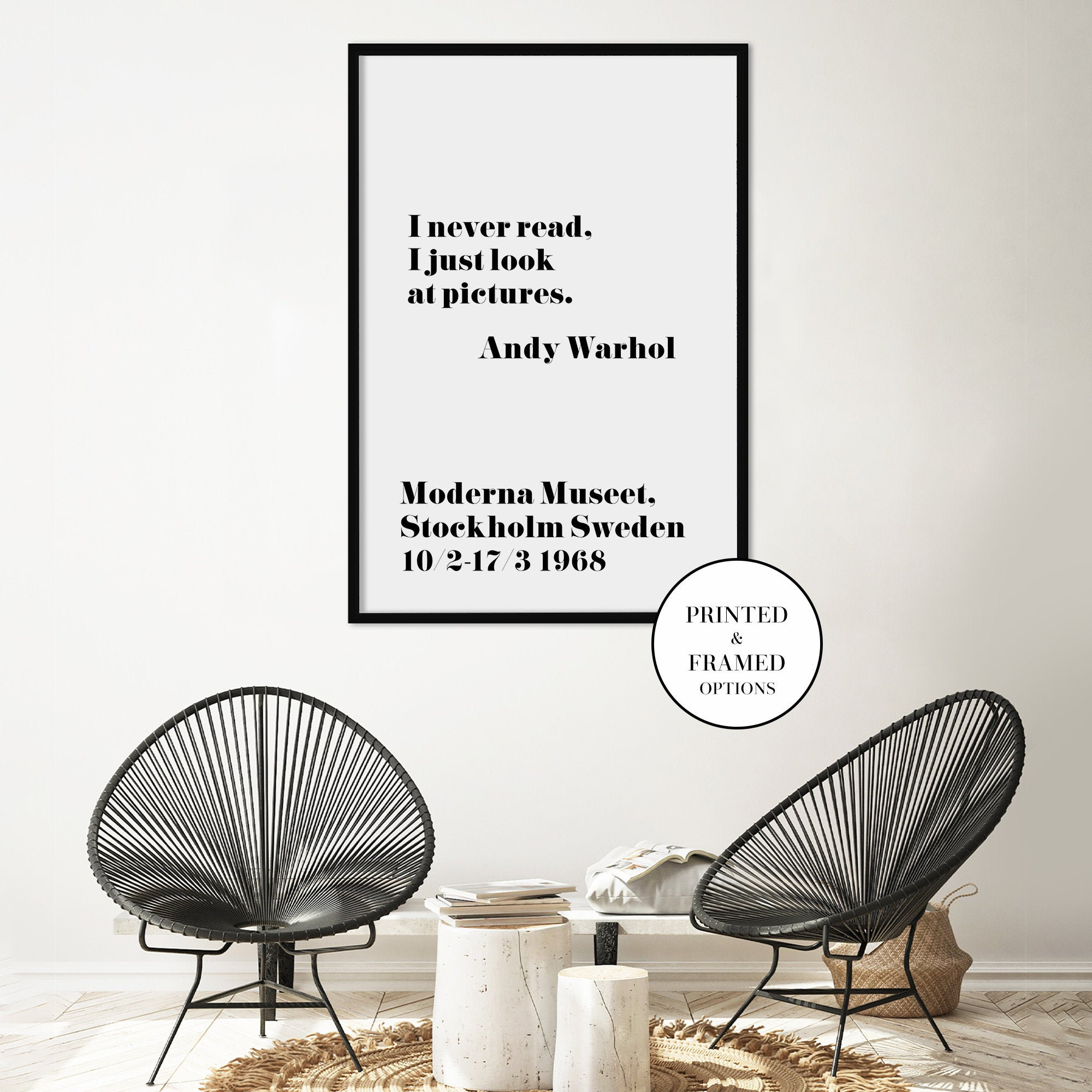 andy warhol i never read poster andy warhol i never read poster