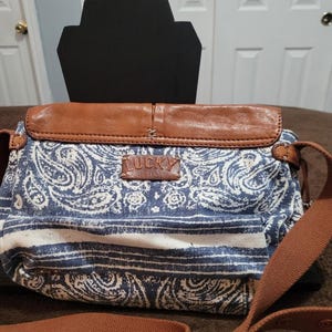 Lucky Brand Handbag 100% Lamb Leather and Cotton (used)