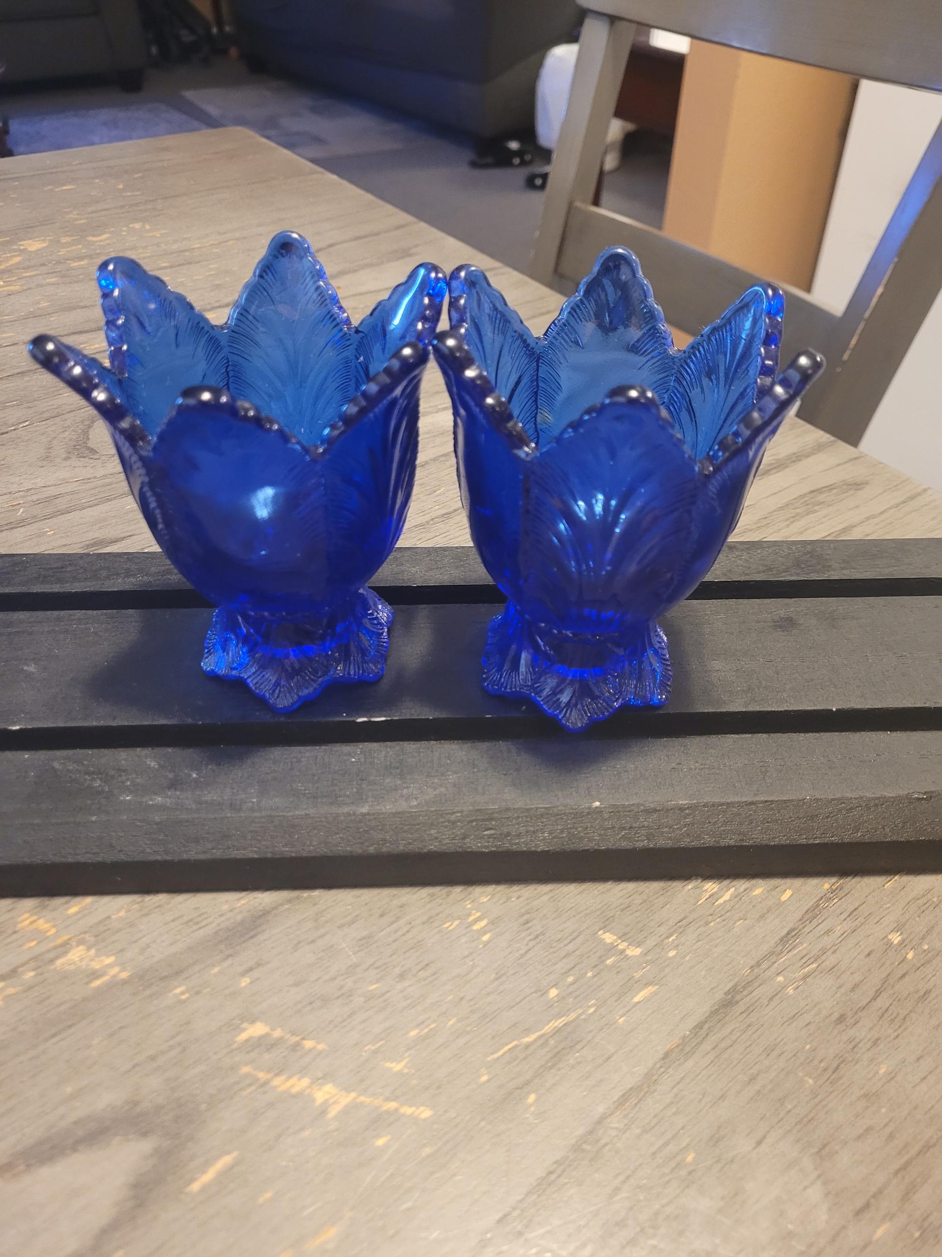 コバルトブルーのキャンドルホルダー - Etsy 日本