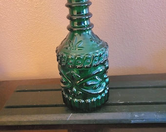 Botella decantadora Jim Beam de color verde esmeralda