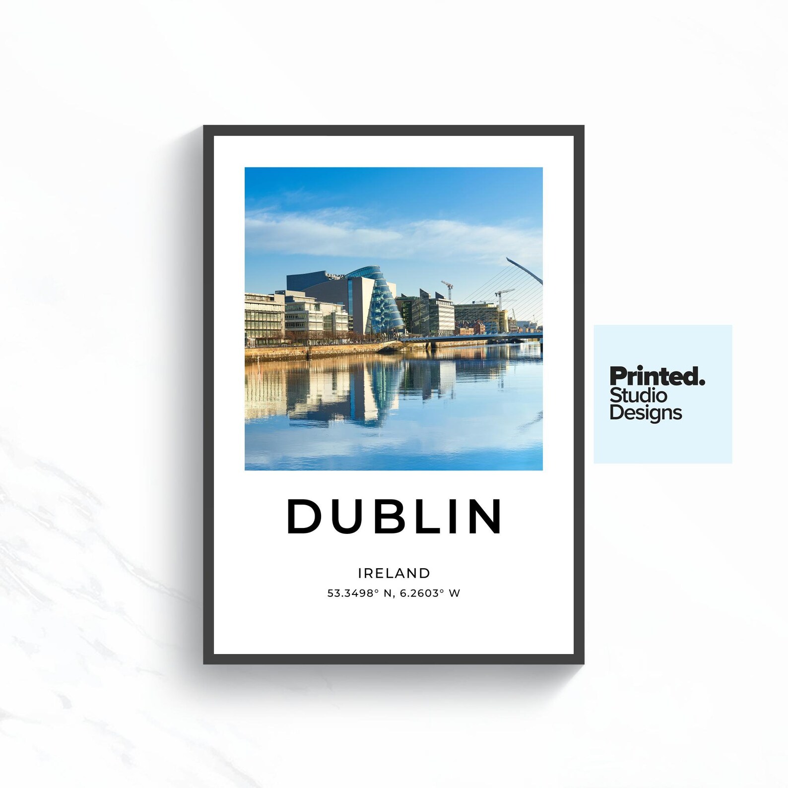 Dublin Travel Poster Ireland Poster Print Dublin Unframed Etsy