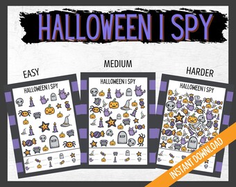 Halloween Ispy, Halloween Games, Halloween Printables, Halloween Fun Games for Kids, I spy for all ages, Search and Find Halloween printable