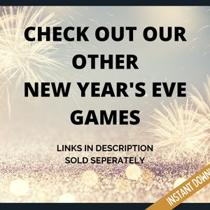 New Year's Eve Scattergories, New Years Eve Printable Party Game, NYE Party Game, Scattergories Fun Game, Family New Year's Eve Party Game image 3
