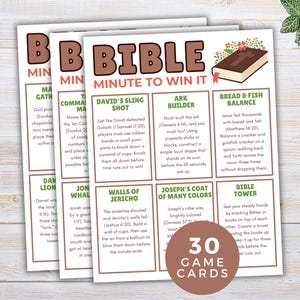 Bible Minute to Win It Games, Bible Study Activities for kids, teens, adults, Sunday School Games, Church Games, Youth Group Games