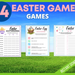 Ultimate Easter Games Bundle for Kids & Adults, Printable Easter Party Games, Easter Activity, Classroom Games, Fun Easter Activities image 3