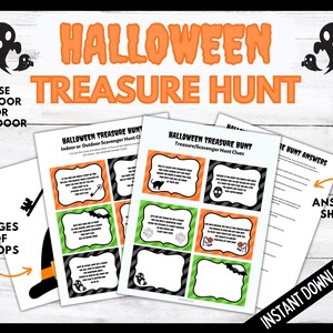 Halloween Scavenger Hunt Clues With Props, Halloween Scavenger Hunt for ...