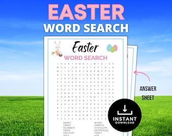 Recherche de mots pour Pâques, Jeux de Pâques amusants à imprimer, Jeu de mots pour Pâques pour enfants et adolescents, Recherche de mots pour la fête de Pâques