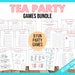 Tea Party A-Z Game Printable Tea Party Game Tea Party Fun - Etsy