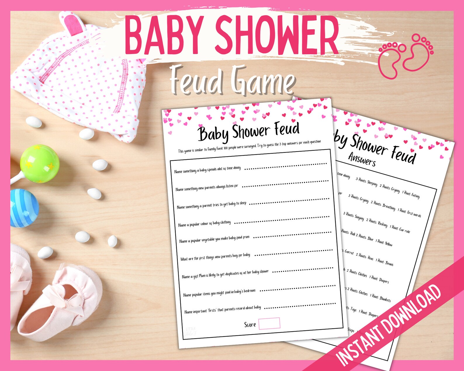 baby shower family feud printable baby shower family feud printable