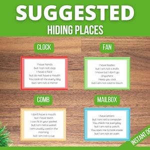 Adult Scavenger Hunt Printable, Treasure Hunt, Teen Scavenger hunt, At Home Adult Scavenger Hunt Clues, Easter Fun image 5