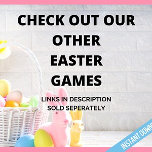 Ultimate Easter Games Bundle for Kids & Adults, Printable Easter Party Games, Easter Activity, Classroom Games, Fun Easter Activities image 6