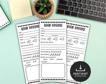 Book Review Bookmarks, Book Lovers Coloring Bookmark, Book Club Discussion Bookmark, Book Review Cards, Reading Tracker