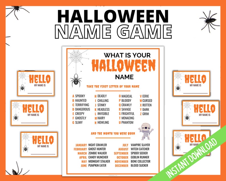 Halloween Games Teens Bundle, 8 Halloween Printable Games for Teens, Scavenger Tween Halloween Games, Halloween Party Games, Spooky Games image 9