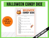 Halloween Candy Dice Game, Halloween Party Games for Kids, Kids Games, Fun Halloween Activity for Kids, Halloween Dice Game Il_170x135