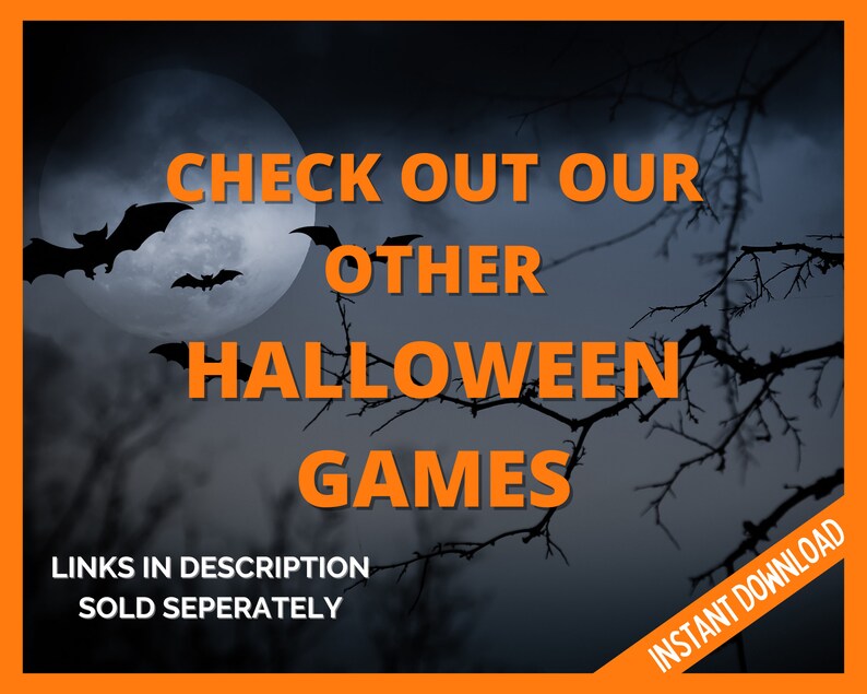 Halloween Word Scramble Game, Printable Halloween Games, Halloween Word Party Game, Halloween Activity, Halloween Games for Kids and Adults image 2
