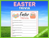 Easter Trivia, Printable Easter Games, Holiday Activities, Family Fun Easter Printable Party Games, Fun Easter Game, Easter Celebration Il_170x135