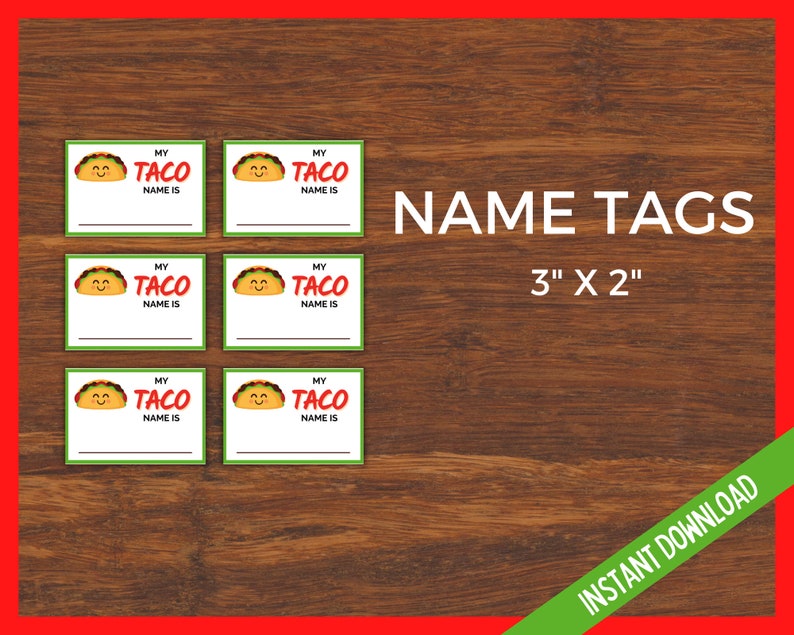 What's Your Taco Name Cinco De Mayo Printable Game - Etsy