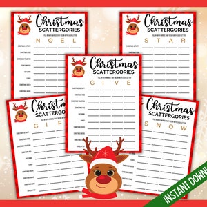 Christmas Games Bundle, Xmas Party Games Bundle Printables, Christmas Party Games, Holiday Games For Kids, 10 Printable Xmas Games image 8