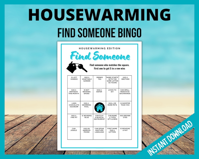 Housewarming Printable Games Bundle, Housewarming Game, New House, Housewarming Party Games, Homeowner games image 4