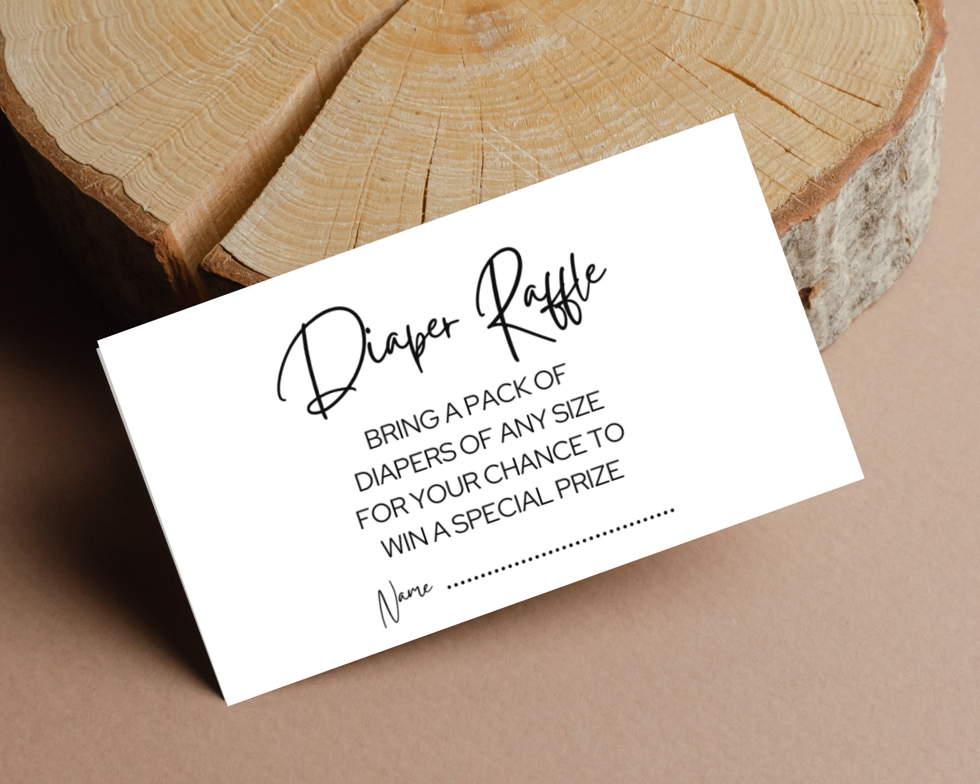 Diaper Raffle Draw Sign Diaper Raffle Printable Sign, Minimalist Baby Shower Diaper Game ...