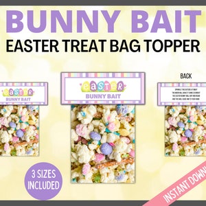 Easter Bunny Bait Printable Treat Bag Topper, Kids Easter Bunny Card, Easter Favor, Easter Gift Tags, Easter Cards, Printable Candy Topper image 5