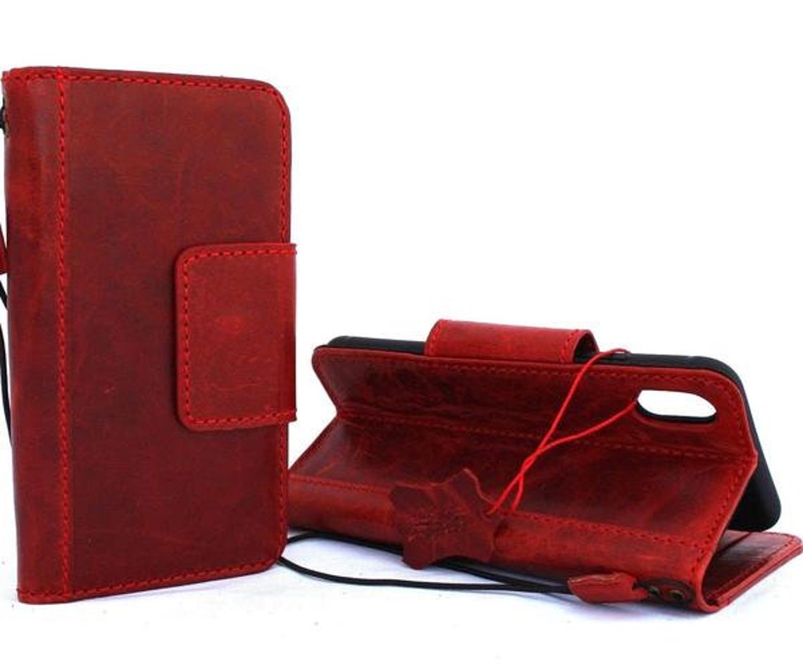 Apple iPhone XS MAX leather cover case holder wallet cover Etsy