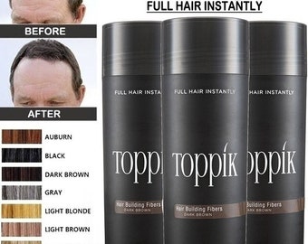 Toppik Dark Brown Black Medium Brown Gray 27.5g Toppik Hair Building & Thickening Fiber