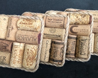 Wine Cork Coaster, Recycled Wine Cork, Wine Drinker Gift, Upcycled