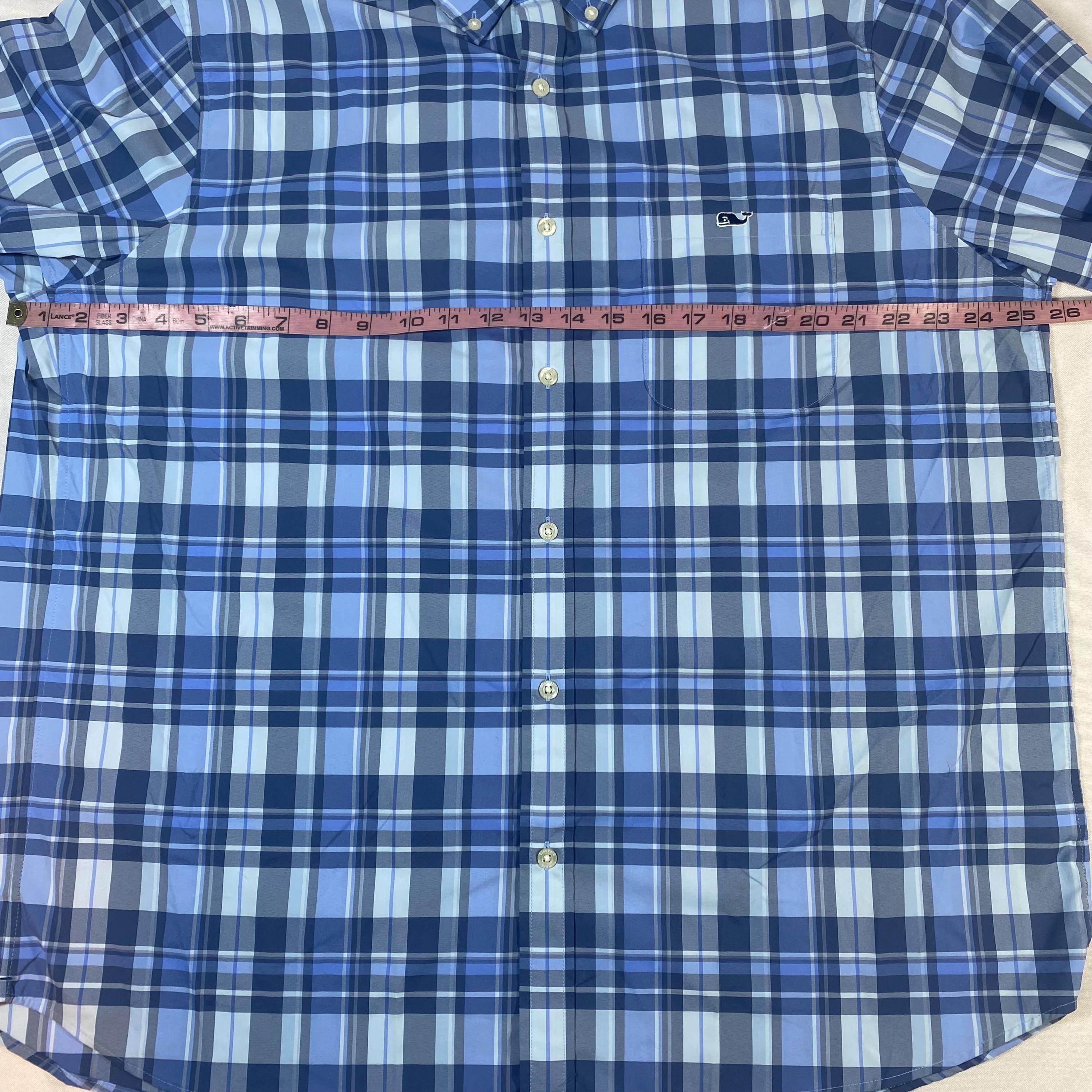 Vineyard Vines Femme Chemise Rouge Blanc Coton Carreaux Boutons Col Sz