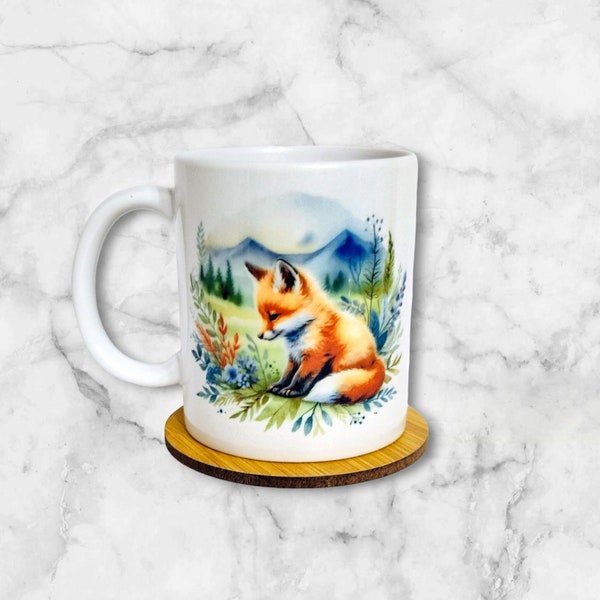 Coffee cup / Baby fox