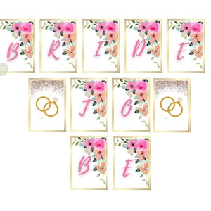 Wedding Shower Party Printable Banner - Bridal Shower Printable Banner ...