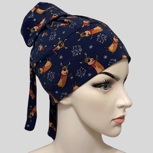 Christmas Scrub cap, Winter Scrub Cap, Ponytail scrub cap, surgical hat Christmas Holiday Surgical Hat, Surgery Caps Ponytail Scrub Cap