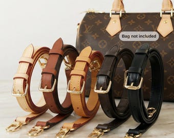 Adjustable Vachetta Leather Crossbody & Shoulder Strap Replacement, Vachetta Leather Bag Strap,  Speedy, 35, 25, 30, 20, Neverfull, Alma