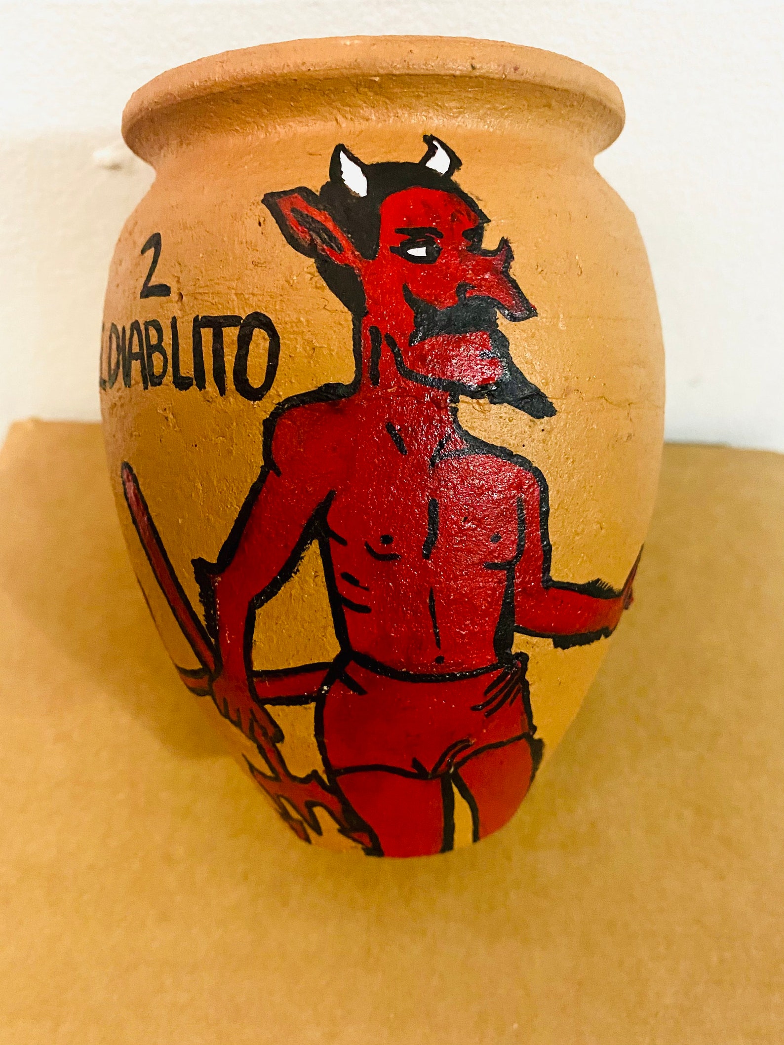 El diablito loteria jarrito Etsy