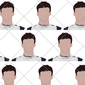 Pierre Gasly PNG Formel 1, süße lustige PNG für Sportwagen-Liebhaber, F1-Rennfahrer, Valentinstag sofortiger digitaler Download, PNG-Datei