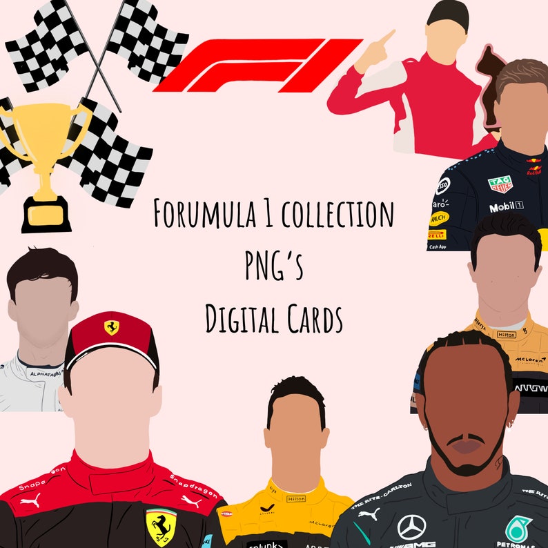 Charles Leclerc PNG, Formula 1 PNG File, F1 Drivers and Sport Car Lovers, F1 Merch, Funny Minimalistic & Comedic Digital Illustration image 3